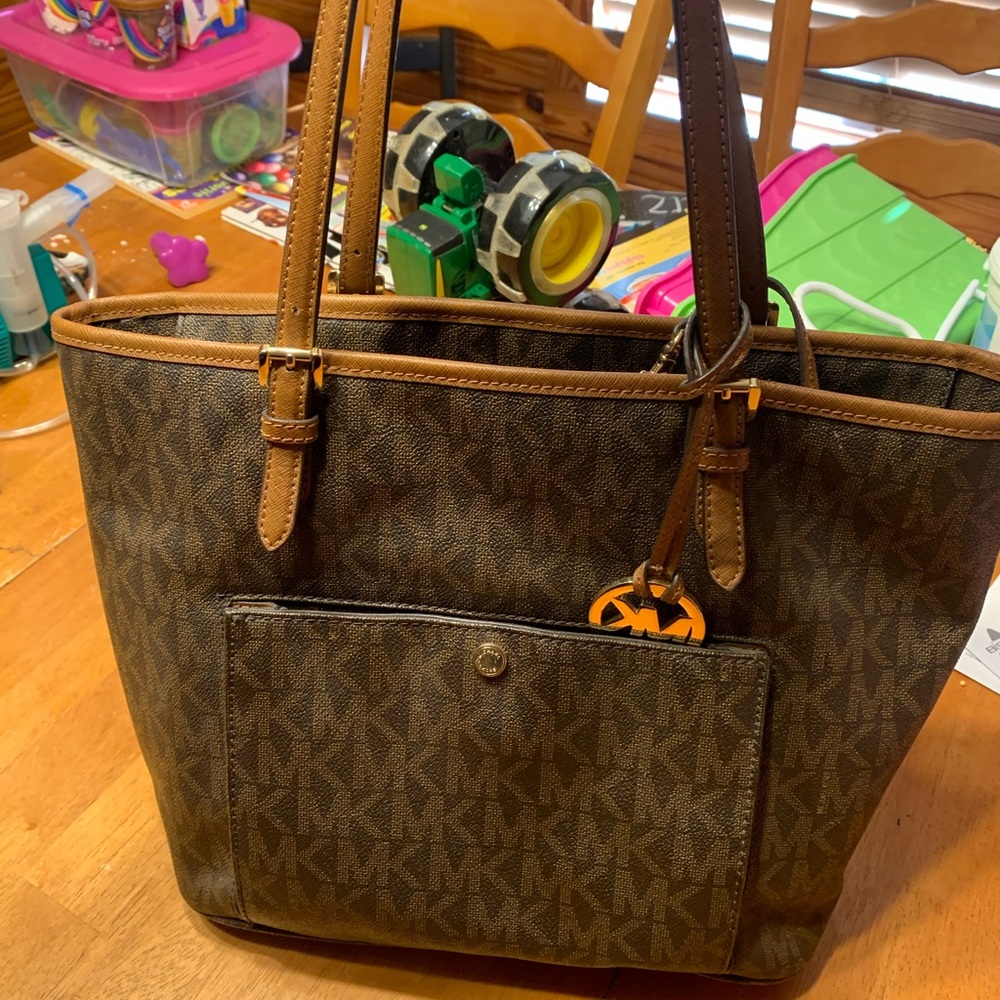 Michael Kors Dark Brown Signature Tote